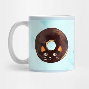 Chocolate Cat Donut Mug